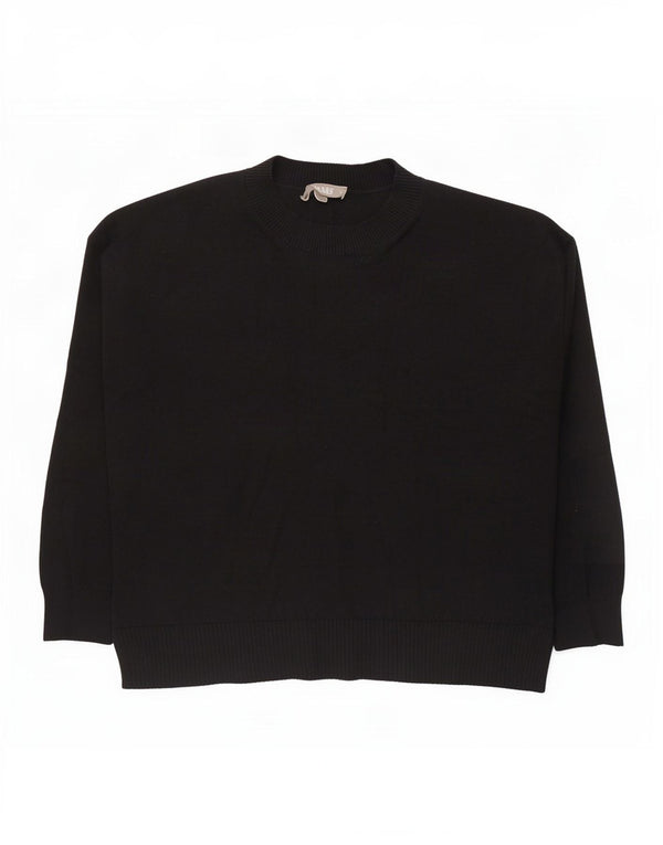 Γυναικείο πουλόβερ Oasis Crew Neck Jumper UK 14 Medium Black Viscose