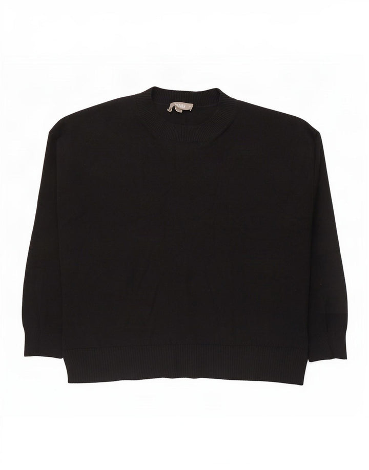 Γυναικείο πουλόβερ Oasis Crew Neck Jumper UK 14 Medium Black Viscose