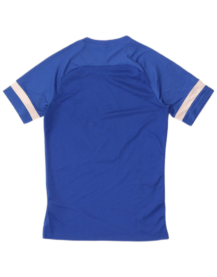 Ανδρικό μπλουζάκι NIKE Dri Fit Top Small Blue Colorblock Polyester