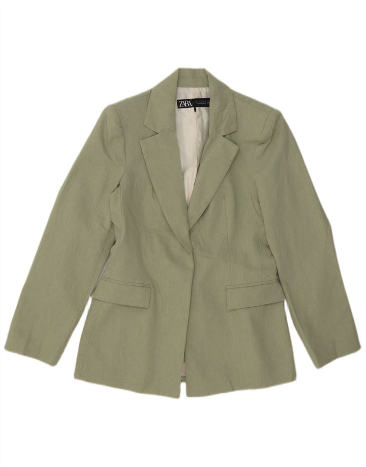 Zara Γυναικείο Open Blazer Jacket UK 6 XS Green