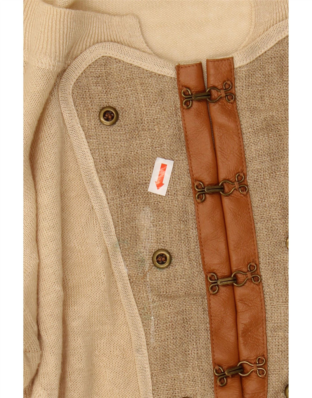 Γυναικείο ALL SAINTS Γυναικείο πουλόβερ με λαιμόκαυμα UK 12 Medium Beige Λινό