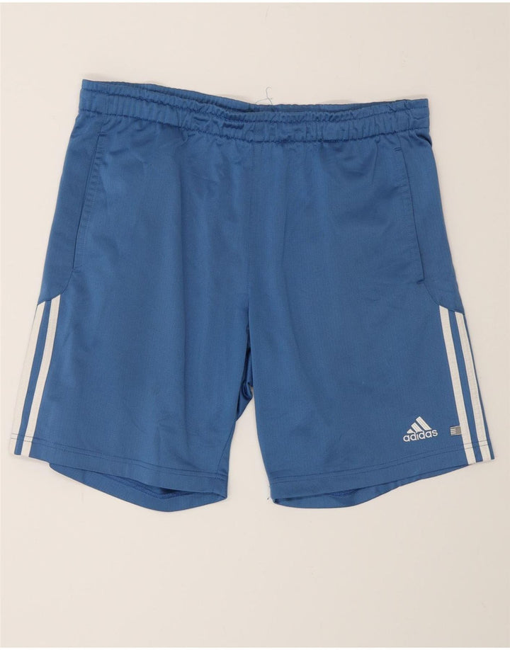 Ανδρικό αθλητικό σορτς Adidas από μεσαίο μπλε πολυεστέρα