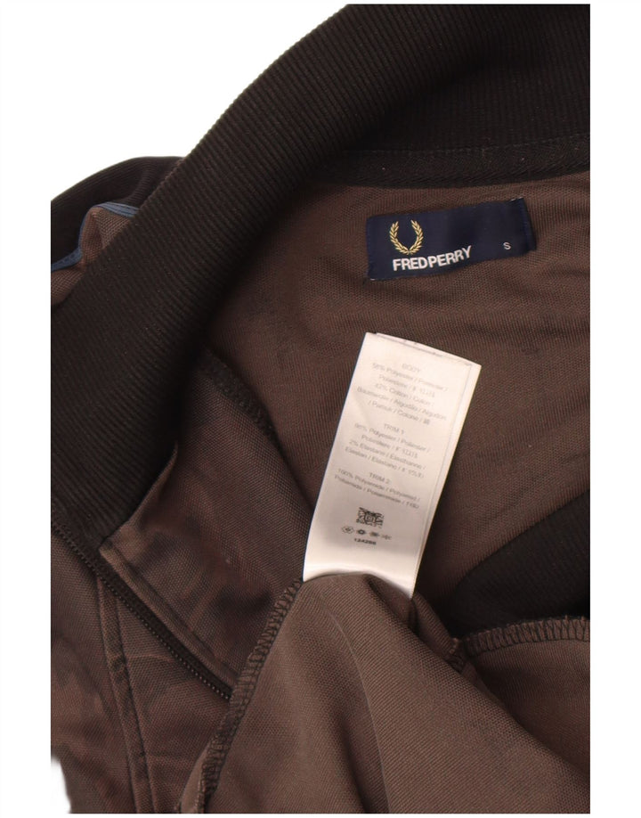 Fred Perry Ανδρική αθλητική φόρμα Top Jacket Μικρό καφέ Καμουφλάζ Πολυεστέρας