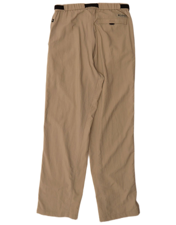 Columbia Mens Hiking Trousers Small W28 L32 Khaki Nylon Sports