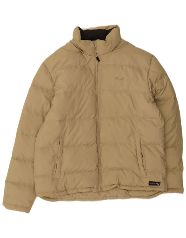 Fila Ανδρικό μπουφάν με επένδυση UK 42 XL Beige Polyester