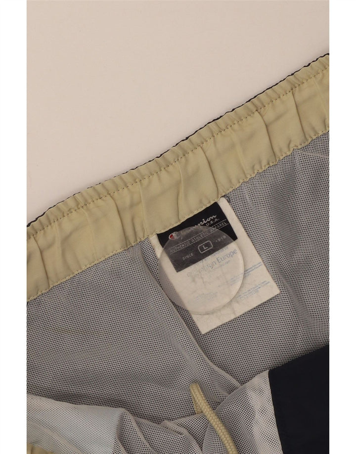 Ανδρικό σορτς κολύμβησης Champion μεγάλο μπλε Navy Colorblock Πολυαμίδιο