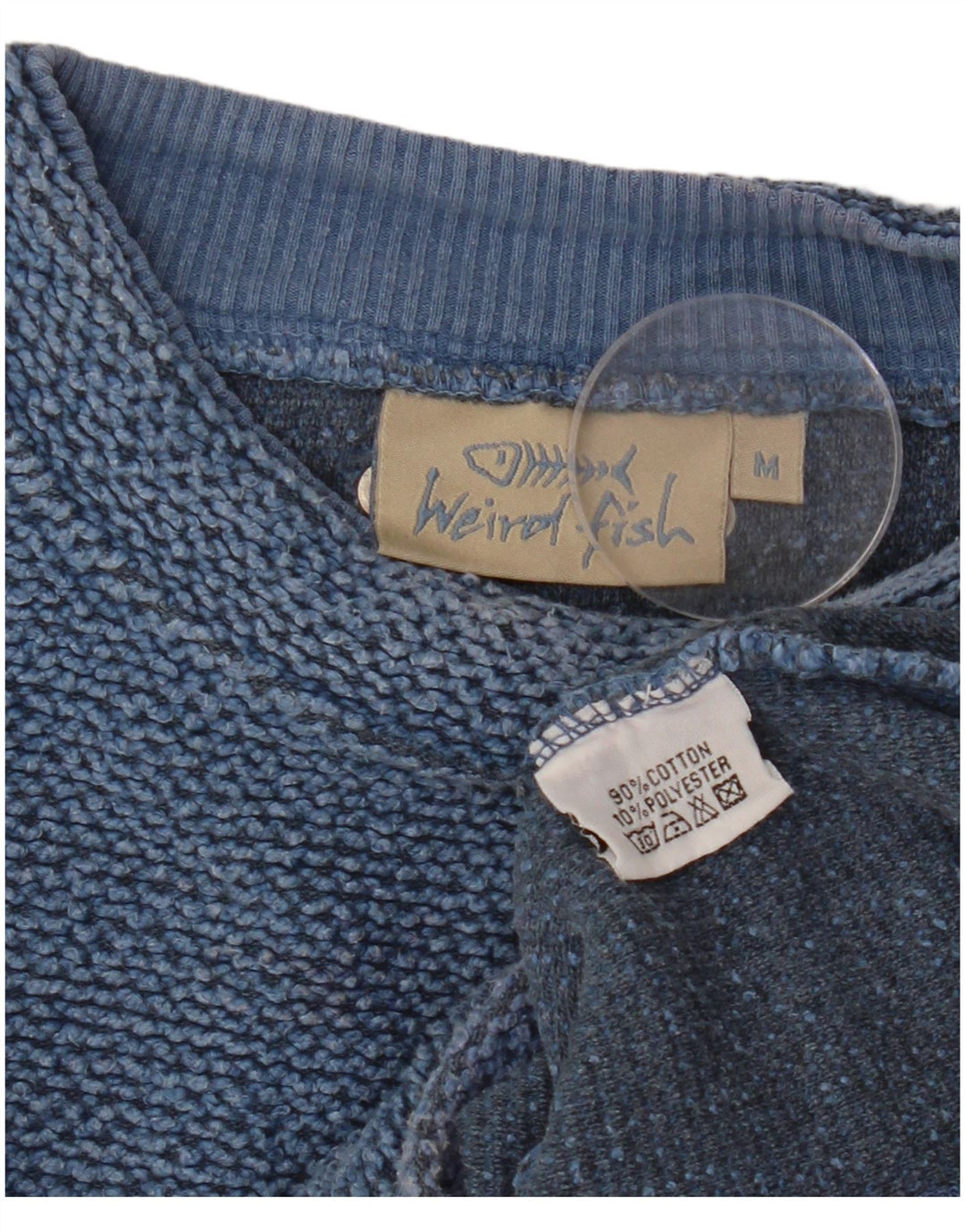 Γυναικεία φούτερ WEIRD FISH Jumper UK 14 Medium Blue Cotton