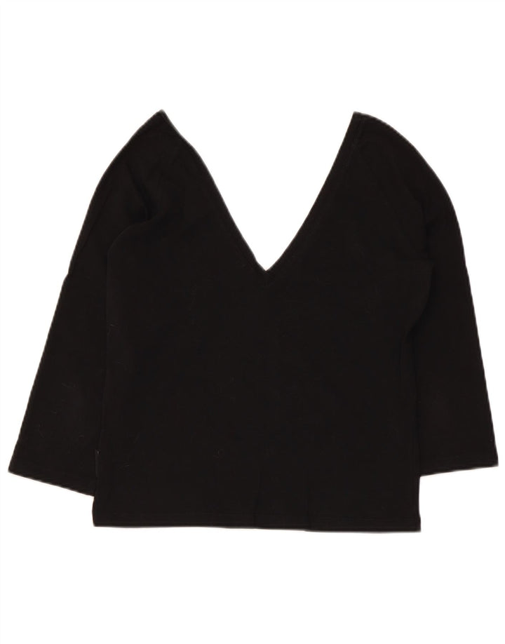 Max & Co. Γυναικεία μπλούζα Crop 3/4 Sleeve Top UK 14 Large Black