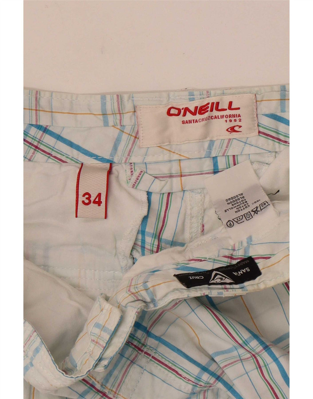 Ανδρικό σορτς Cargo O'Neill W34 Large Blue Check Cotton