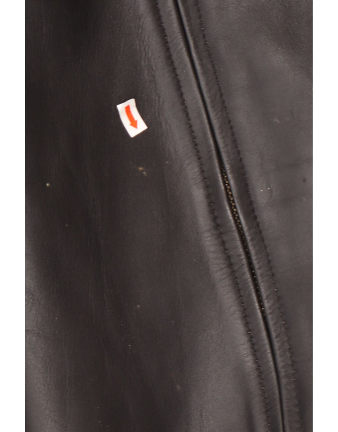 VINTAGE Ανδρικό Δερμάτινο Μπουφάν UK 42 XL Μαύρο Colourblock Δερμάτινο