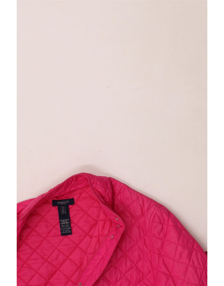GANT Womens Quilted Jacket UK 16 Large Pink Nylon Vintage Gant and Second-Hand Gant from Messina Hembry 