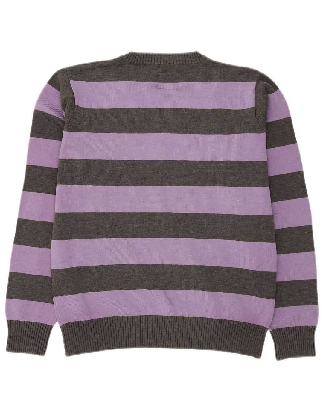 Jack & Jones Ανδρικό πουλόβερ με λαιμόκοψη σε μεσαίο μωβ ριγέ