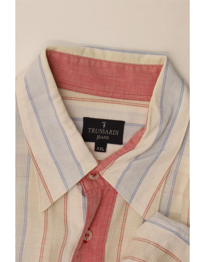 Ανδρικό πουκάμισο Trussardi Jeans 2XL Πολύχρωμο ριγέ