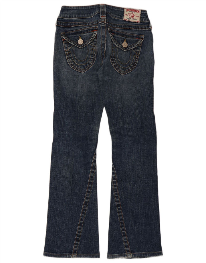 True Religion Γυναικείο τζιν μποτάκι W24 L27 Μπλε βαμβακερό