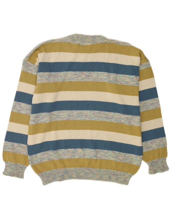 Ανδρικό πουλόβερ San Marco Crew Neck Jumper 2XL Πολύχρωμο βαμβακερό ριγέ