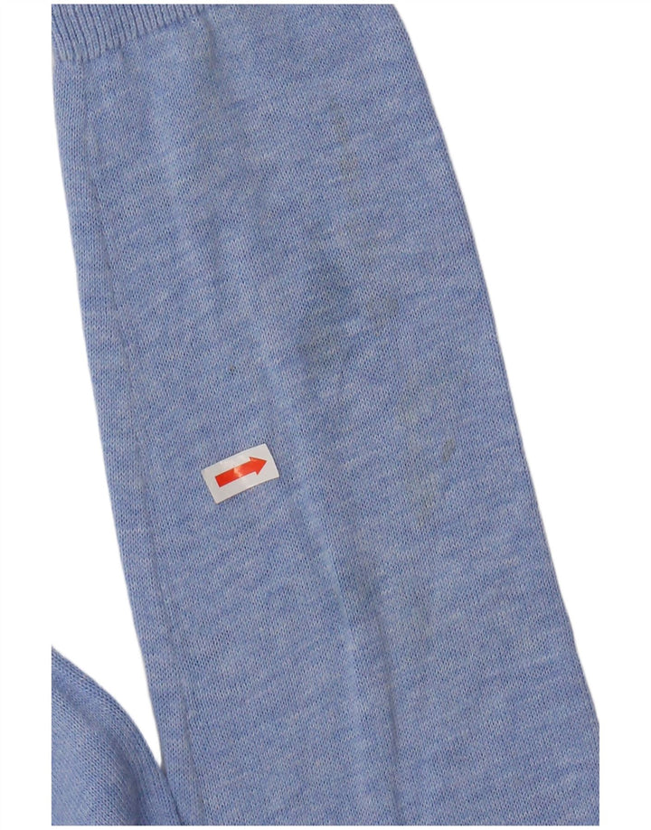 WHITE STUFF Γυναικείο πουλόβερ ζακέτα UK 10 Small Blue Flecked Cotton