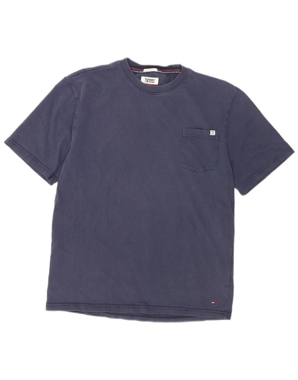 Tommy Hilfiger Ανδρικό T-Shirt με κανονική εφαρμογή Top Large Navy Blue από βαμβάκι