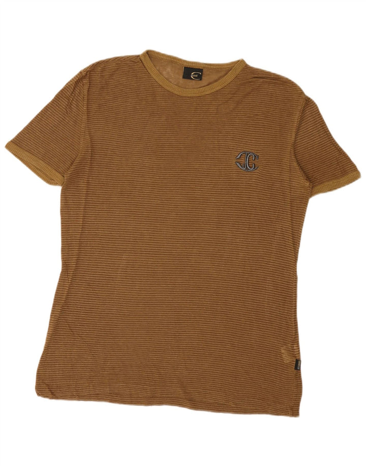 Ανδρικό T-Shirt Just Cavalli Top Μεσαίο καφέ ριγέ