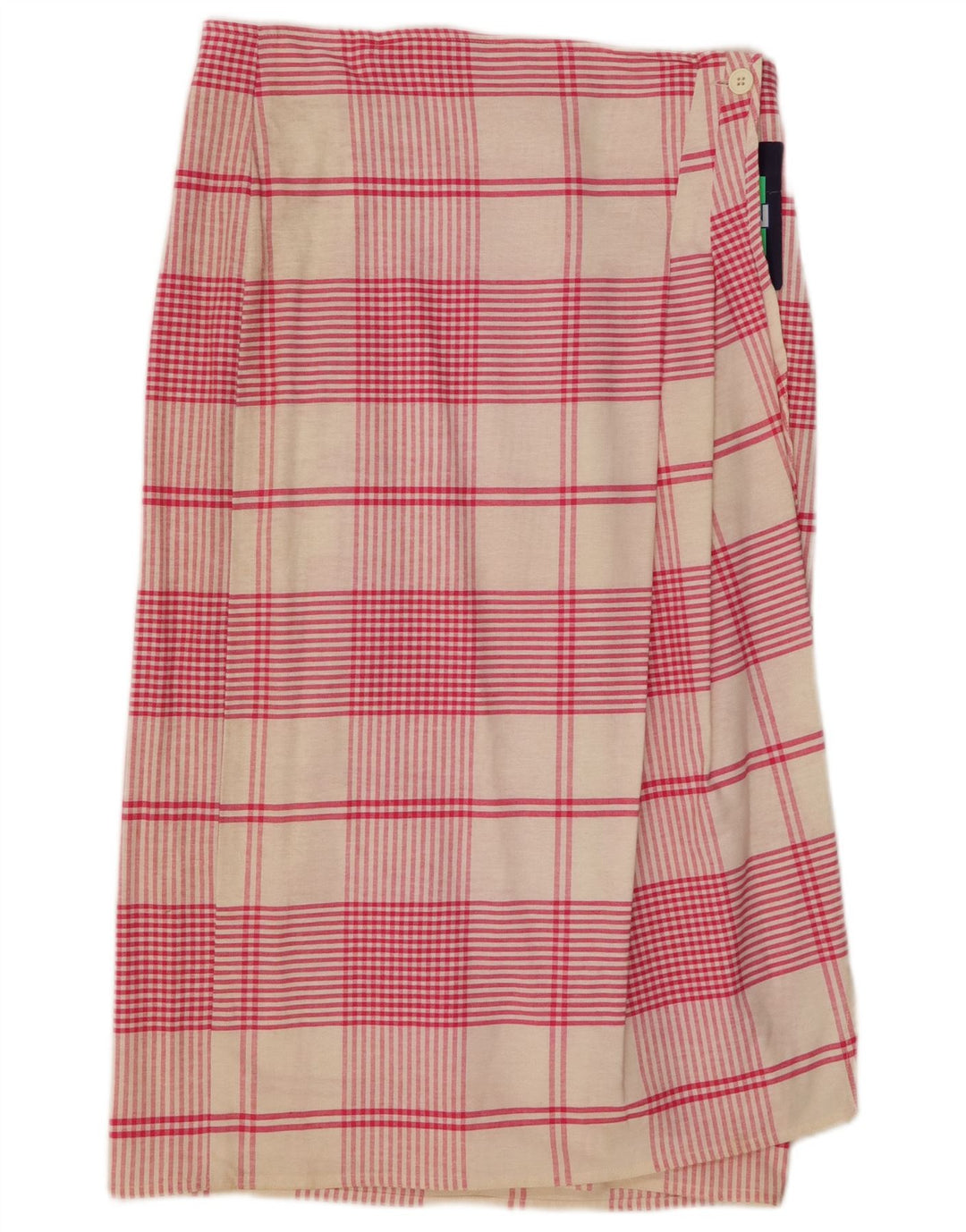Touche Γυναικεία Wrap Φούστα IT 46 Large W30 Pink Check Cotton