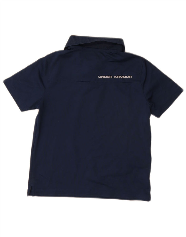 UNDER Armor Boys Heat Gear Polo πουκάμισο 6-7 ετών XS Navy Blue