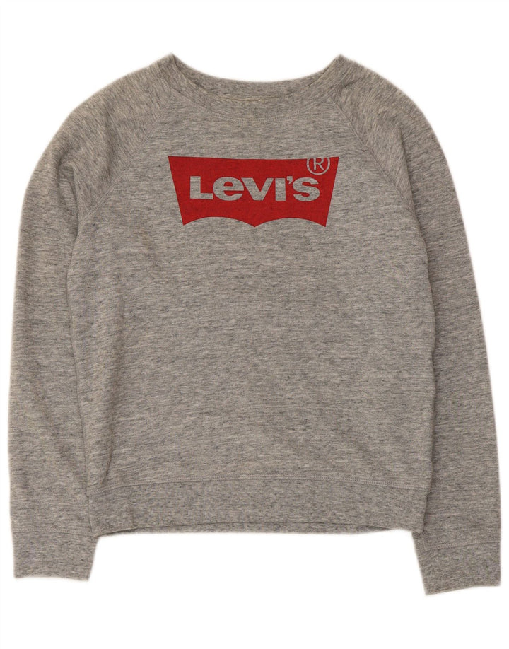 Γυναικείο γραφικό φούτερ Levi's Jumper UK 6 XS Grey Flecked