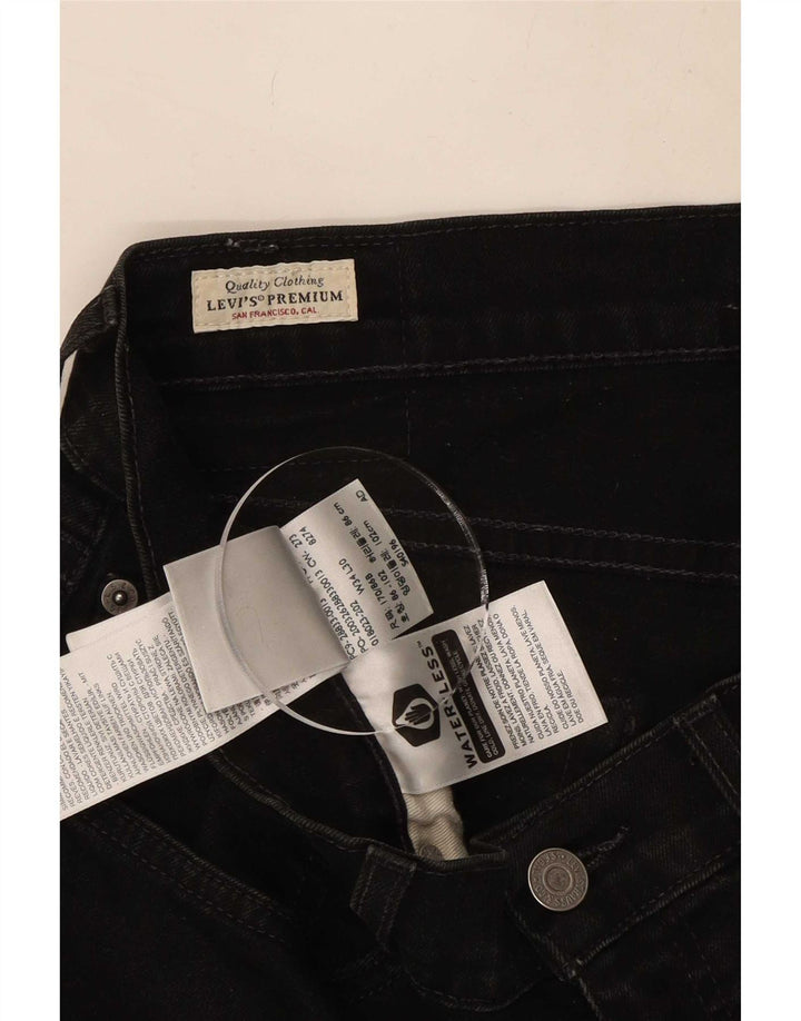 Ανδρικό τζιν Levi's Slim W34 L30 μαύρο βαμβακερό