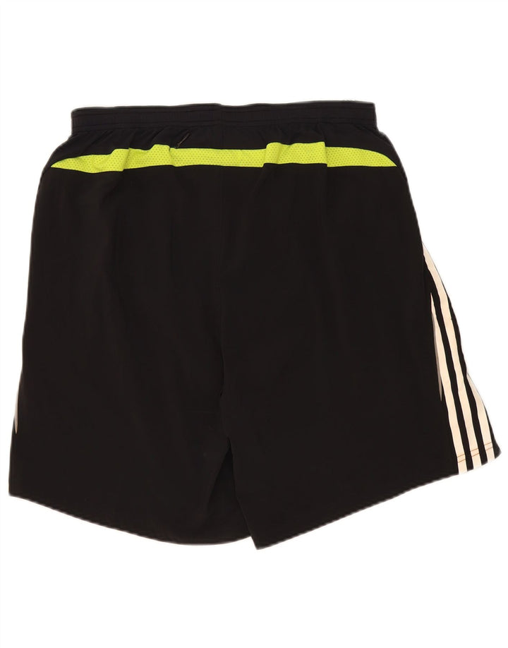 Ανδρικό αθλητικό σορτς Adidas με μεγάλο μαύρο χρώμα πολυεστέρα