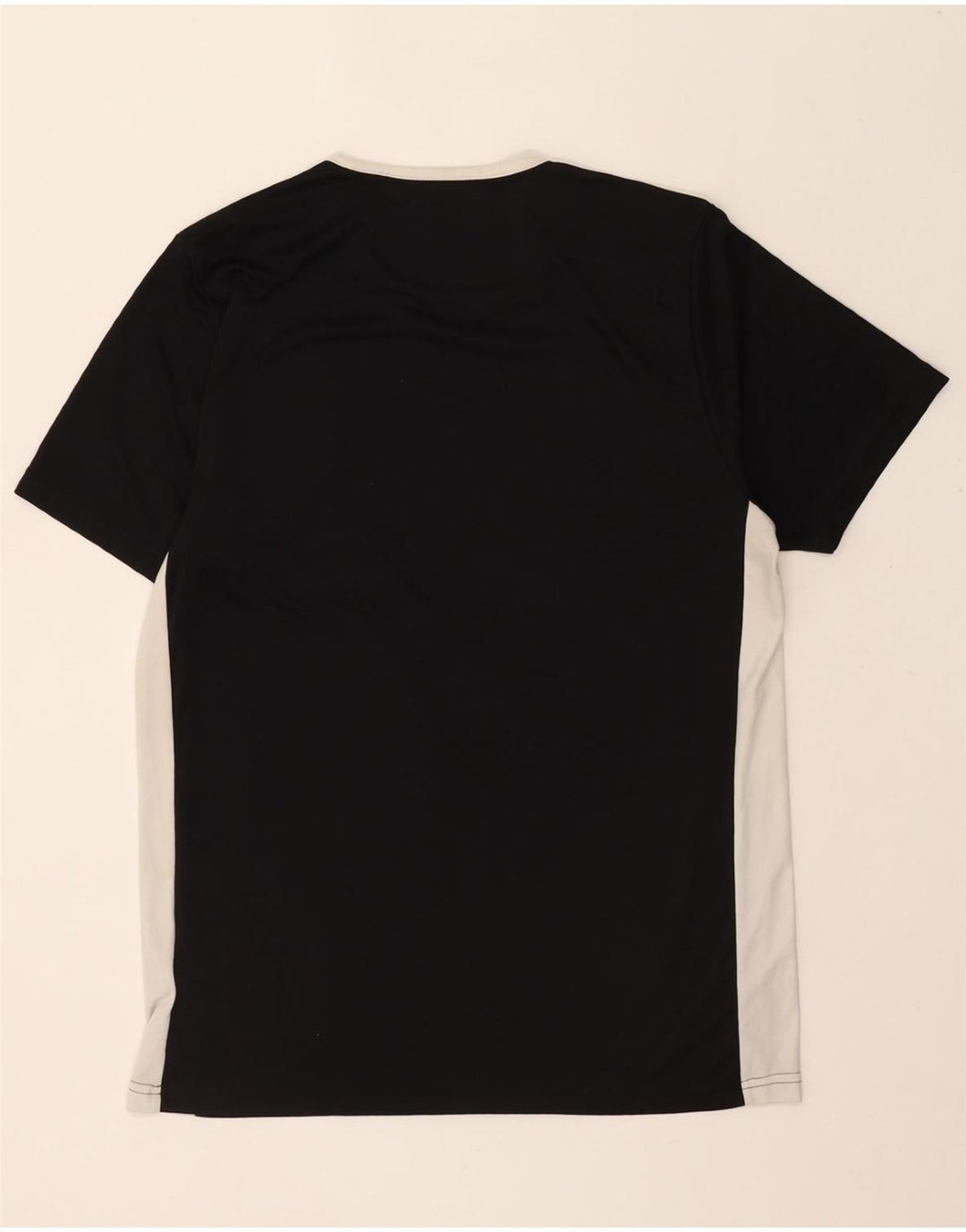 ADIDAS Mens Climalite T-Shirt Top Large Black Colourblock Polyester Vintage Adidas and Second-Hand Adidas from Messina Hembry 