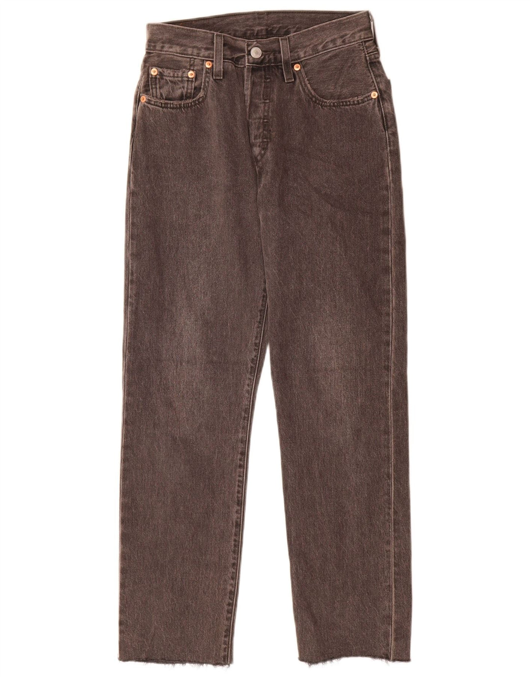 Γυναικείο Levi's 501 Straight Jeans W25 L28 Γκρι βαμβακερό