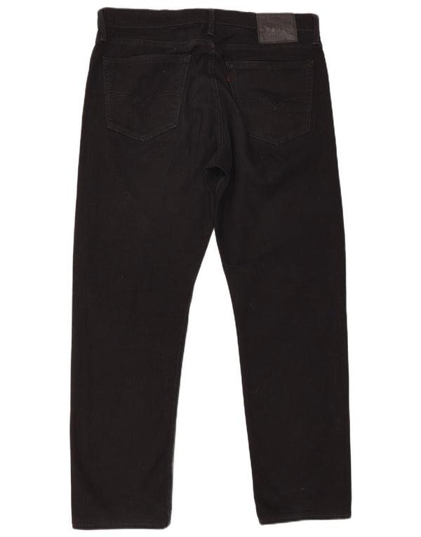 LEVI'S Ανδρικό τζιν 504 ίσιο W36 L32 Μαύρο βαμβακερό