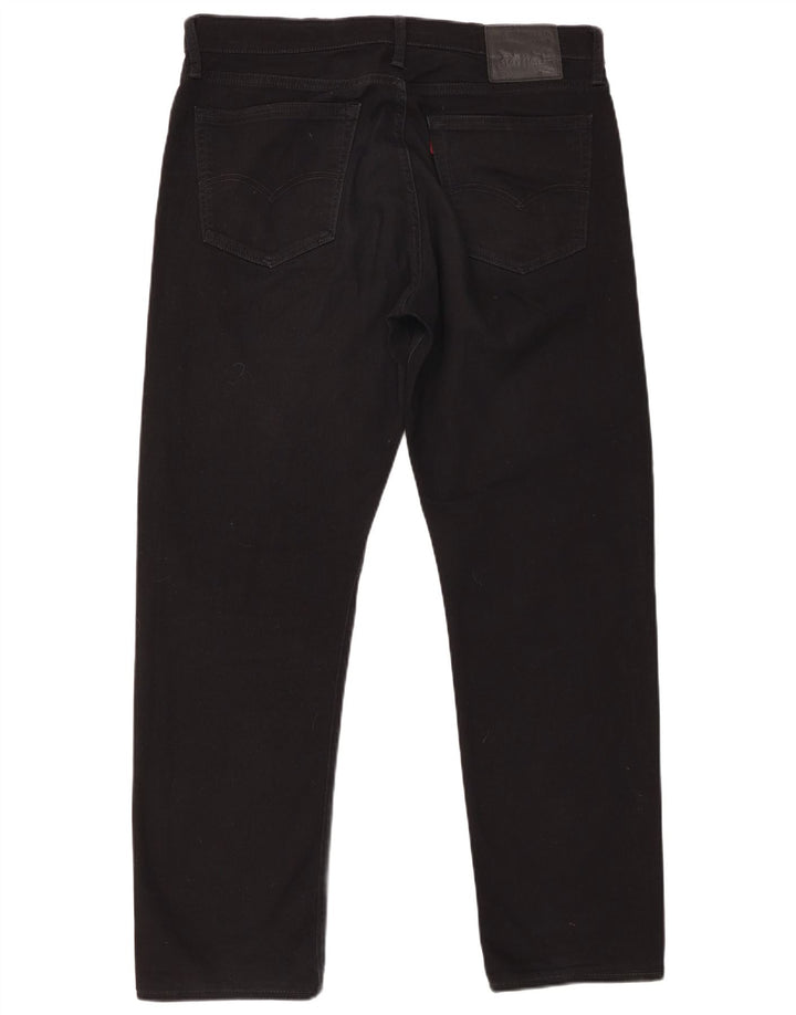 LEVI'S Ανδρικό τζιν 504 ίσιο W36 L32 Μαύρο βαμβακερό