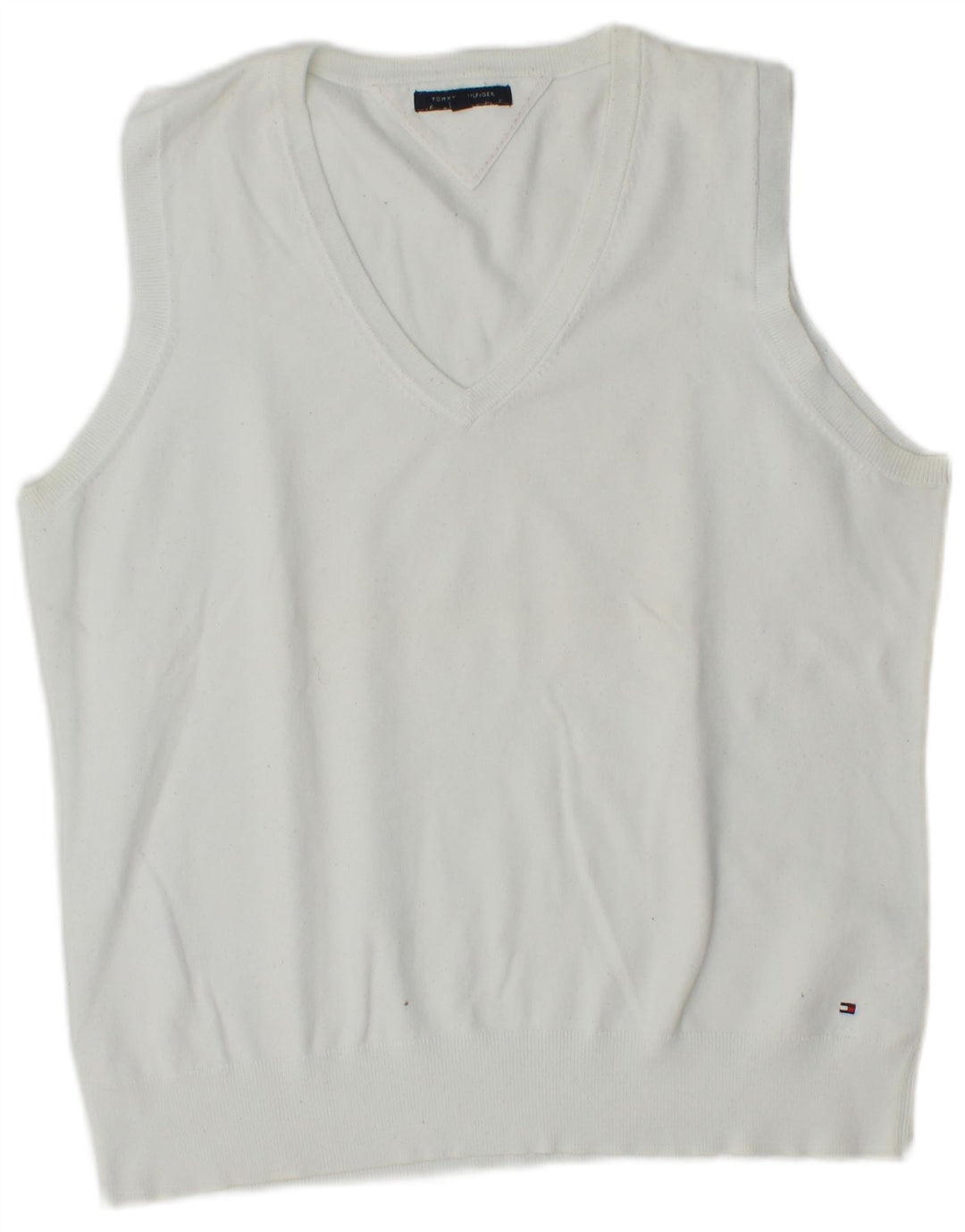 TOMMY HILFIGER Γυναικείο γιλέκο Tank Top UK 18 XL Λευκό βαμβακερό