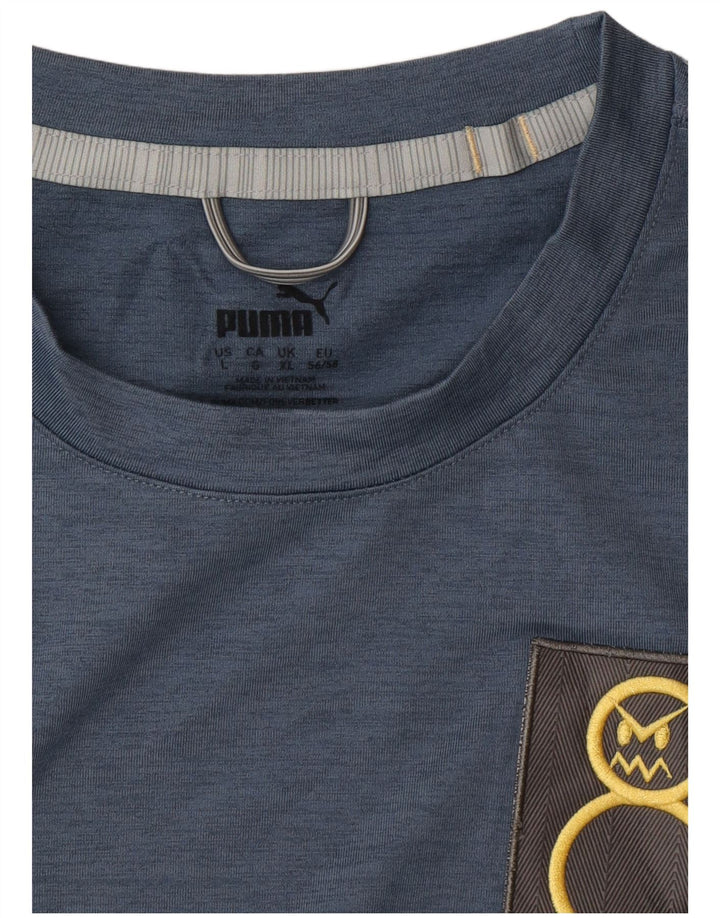 Ανδρικό γραφικό φούτερ PUMA Jumper XL Blue Flecked