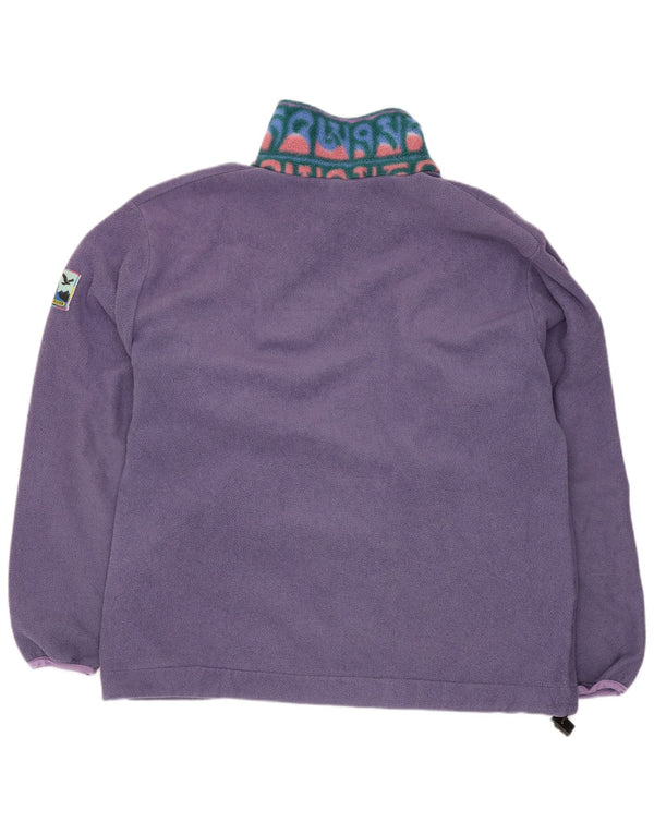 SALEWA Γυναικείο Fleece Jacket UK 14 Medium Purple Geometric Sports