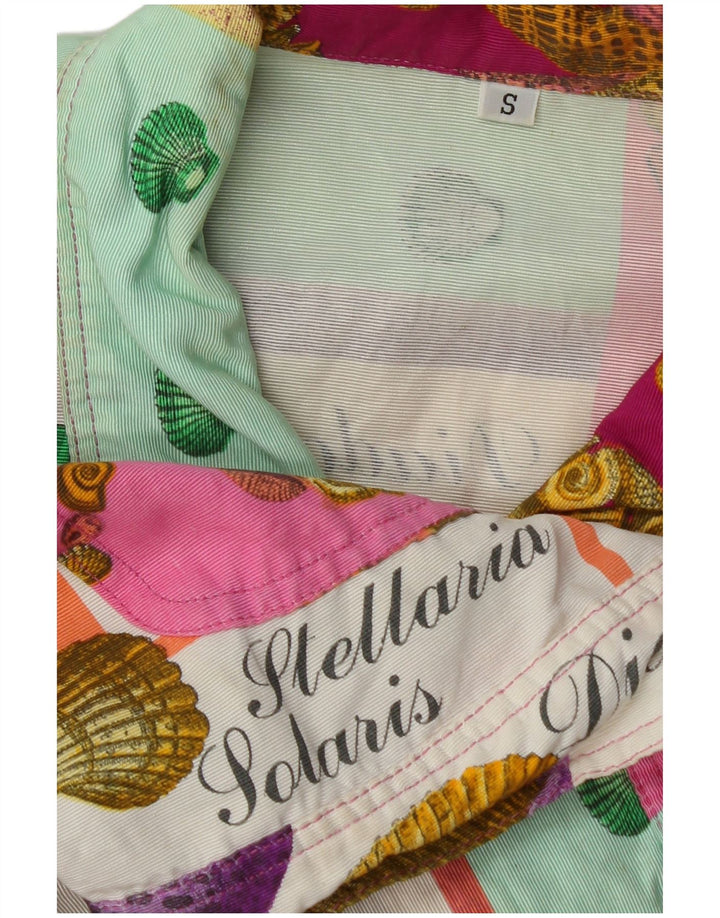 Vintage γυναικείο γραφικό μπουφάν Bolero UK 10 Μικρή πολύχρωμη βισκόζη