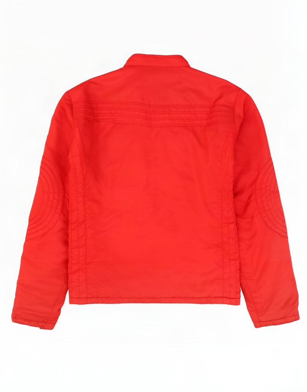 Vintage Ανδρικό Bomber Jacket UK 36 Small Red Colourblock Polyester