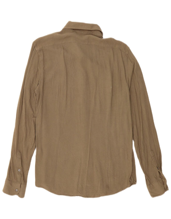 Ανδρικό πουκάμισο Reiss Slim Fit Large Khaki Viscose