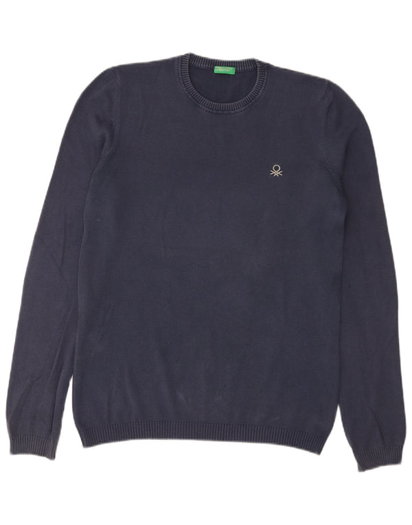 Ανδρικό πουλόβερ Benetton Crew Neck Jumper Small Navy Blue