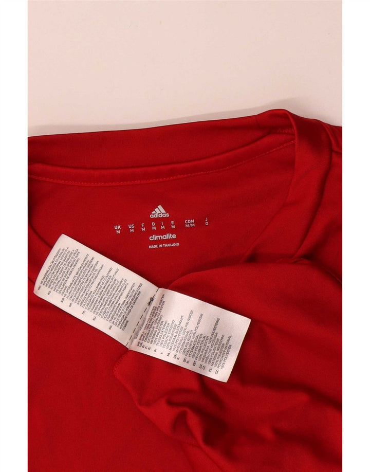Ανδρικό T-Shirt Climalite Adidas Top Medium Red Polyester