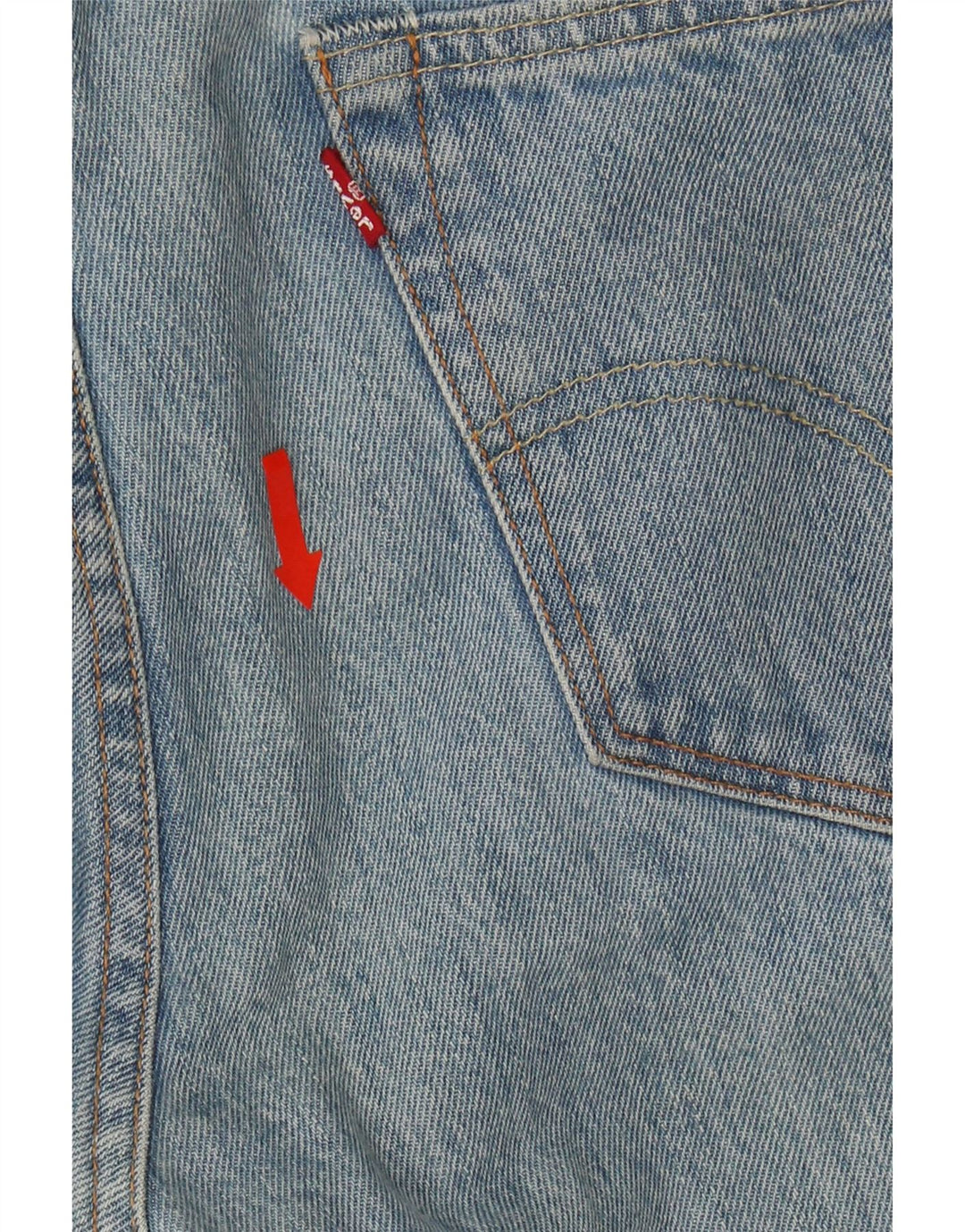 LEVI'S Mens 501 Straight Jeans W34 L27 Blue Cotton Vintage Levi's and Second-Hand Levi's from Messina Hembry 