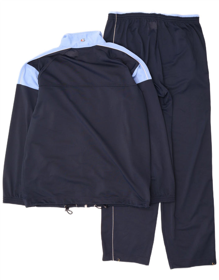 Champion Ανδρική Ολόσωμη Αθλητική Φόρμα Μεγάλη Navy Blue Colorblock