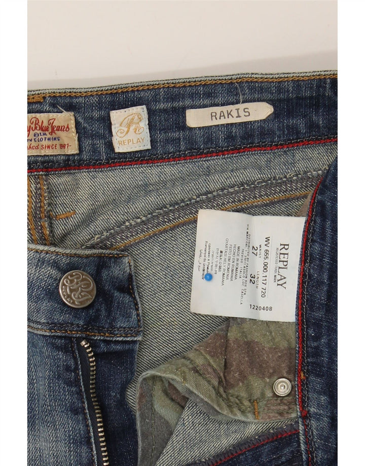 REPLAY Womens Slim Jeans W27 L29 Blue Cotton Vintage Replay and Second-Hand Replay from Messina Hembry 