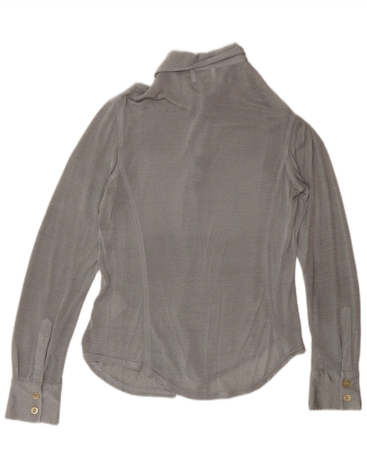 Swish γυναικείο πουκάμισο UK 14 μεγάλο ασημί