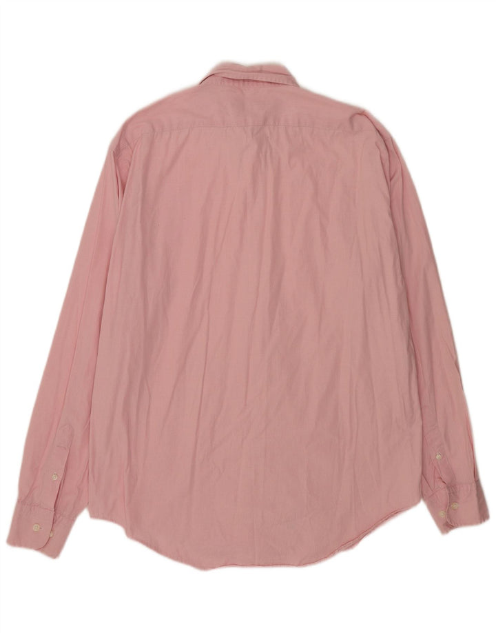 Ανδρικό πουκάμισο Massimo Dutti 44 XL Ροζ βαμβακερό