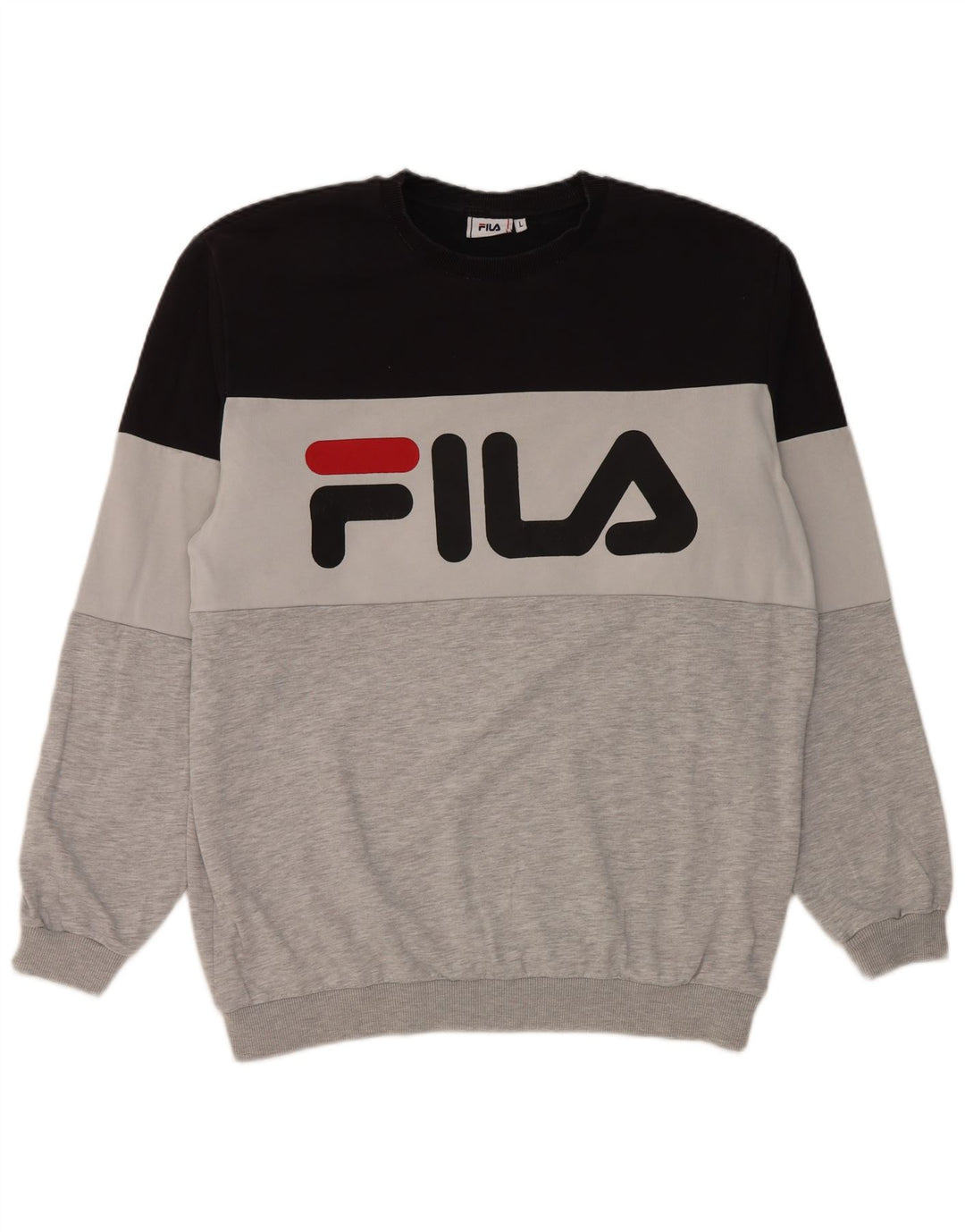 Ανδρικό γραφικό φούτερ Fila Jumper Μεγάλο πολύχρωμο βαμβακερό χρώμα