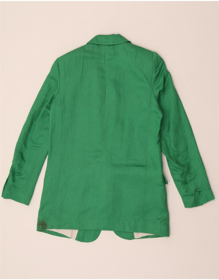 Zara Γυναικείο Open Blazer Jacket UK 10 Small Green