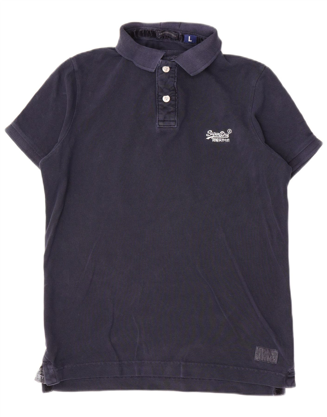 Ανδρικό μπλουζάκι πόλο Superdry, μεγάλο μπλε, βαμβακερό