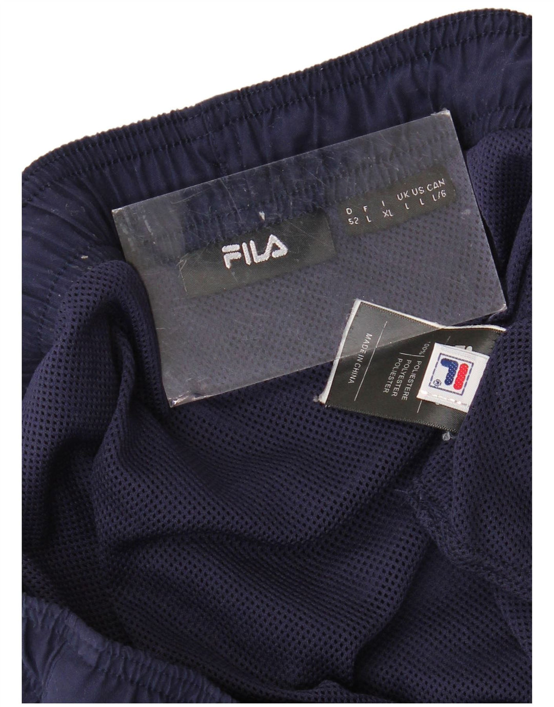 Ανδρικό γραφικό αθλητικό σορτς FILA μεγάλο μπλε ναυτικό πολυεστέρα