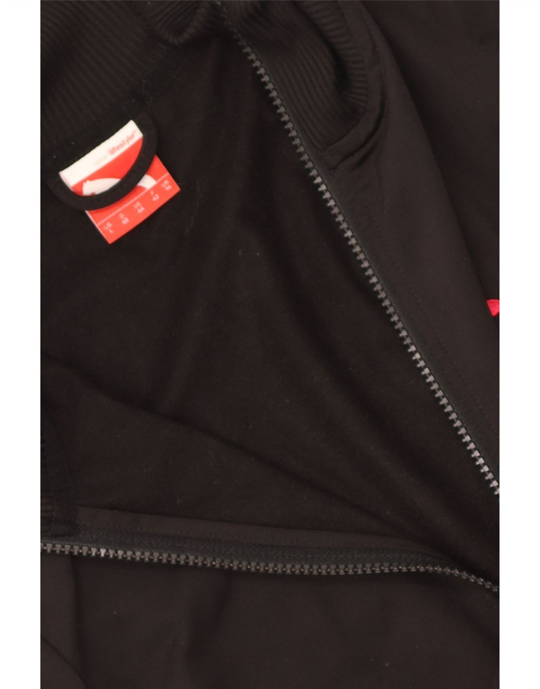 Puma Γυναικεία αθλητική φόρμα Top Jacket UK 14 Large Black Colourblock Polyester