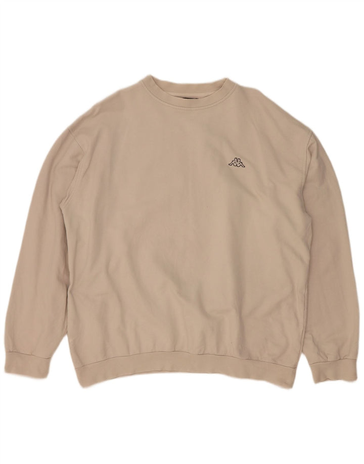 Ανδρικό φούτερ Kappa Jumper 2XL Μπεζ βαμβακερό